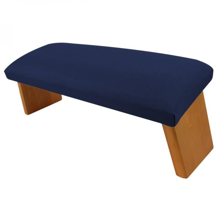 Banc, tabouret de méditation, yoga pliant en bois - Bleu