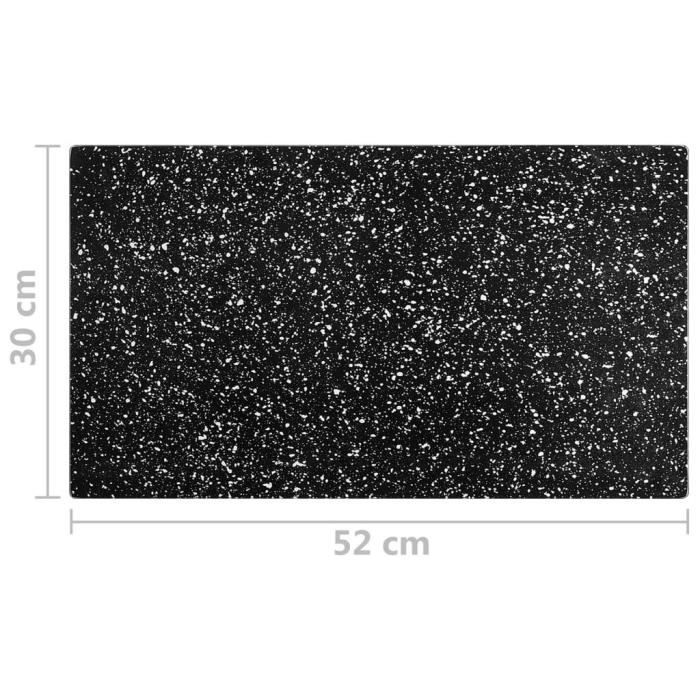 WXS - Ustensiles - accessoires de cuisine - Planches à découper 2 pcs avec motif de granit Verre trempé