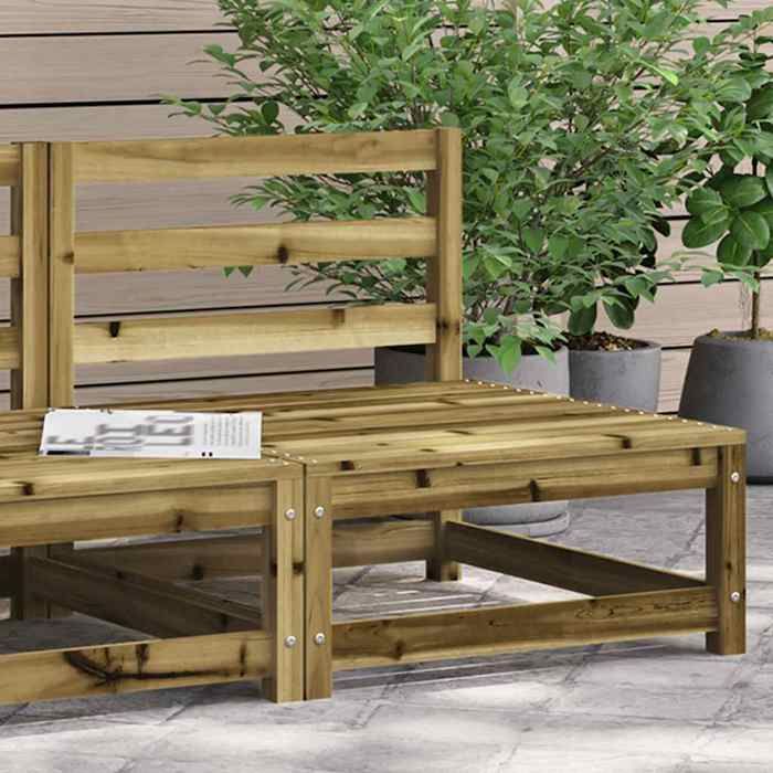 vidaXL Canapé de Jardin sans Accoudoirs Siège avec Dossier Meuble de Terrasse Patio Arrière cour Extérieur 70x70x67 cm 837920