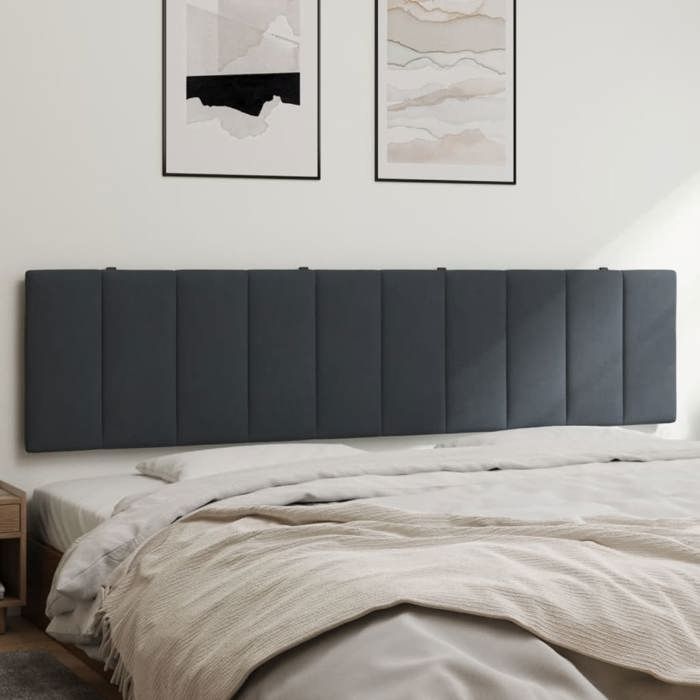 vidaXL Coussin de Tête de Lit Oreiller de Tête de Lit avec Bandes Auto-agrippantes Coussin Rembourré Chambre à Coucher 374690
