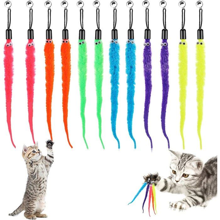 Comparer les prix de Lot de 12 jouets pour chat 205 cm Multicolore
