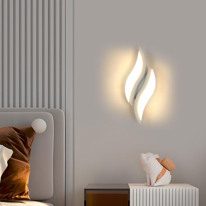 DELIPOP Applique Murale LED 12W Moderne – Blanc 3000K – Double Source – Éclairage Couloir Escalier Salon Chambre