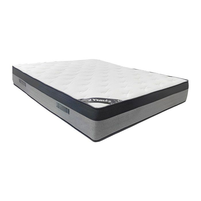Matelas 180 x 200 cm hybride ressorts ensachés 7 zones et mémoire de forme ép.30cm - ILYROS de YSMÉE Matelas 180 x 200 cm hybride ressorts ensachés 7 zones et mémoire de forme ép.30cm - ILYROS de YSMÉE