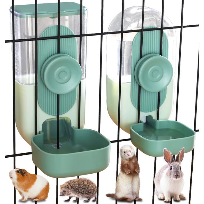 Distributeur automatique suspendu deau et de nourriture pour animaux ensemble mangeoire et abreuvoir à gravité