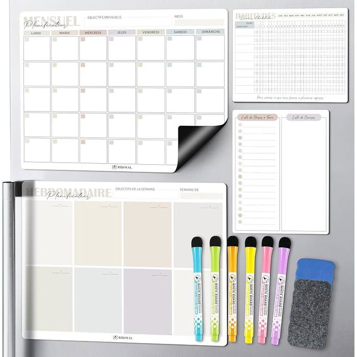 Magnetic Fridge Calendar 2026, 4 Set u2013 Magnetic Fridge Planner ...
