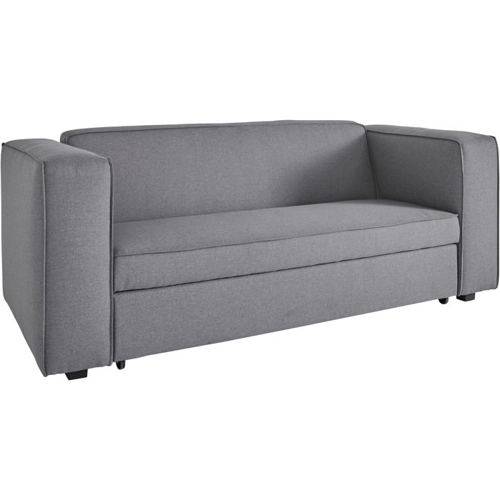 Asmund-canapé Lit Avec Surface De Couchage 160x202 Cm En Line Look Gris Asmund-canapé Lit Avec Surface De Couchage 160x202 Cm En Line Look Gris