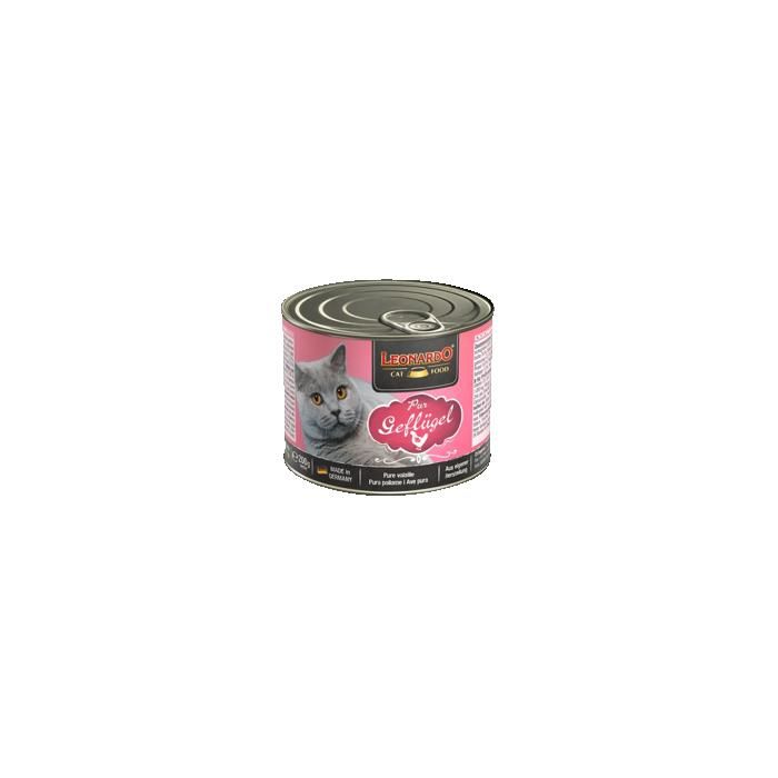 Pâtée pour chat - LEONARDO - Quality Selection - Volaille - Lot 6 x 200 g - Particulièrement digeste Pâtée pour chat - LEONARDO - Quality Selection - Volaille - Lot 6 x 200 g - Particulièrement digeste
