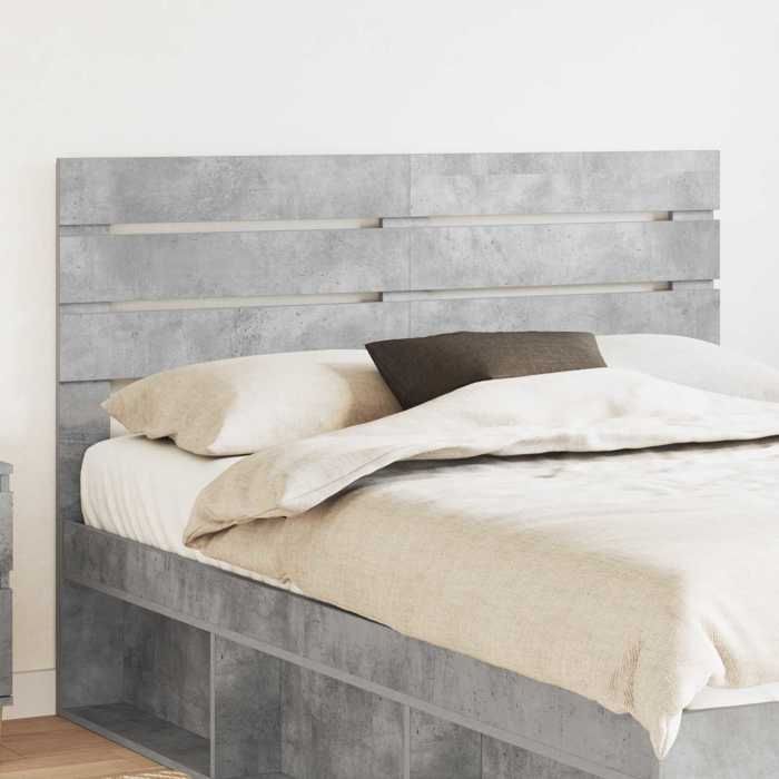 vidaXL Tête de lit Gris béton Bois dingénierie 888192