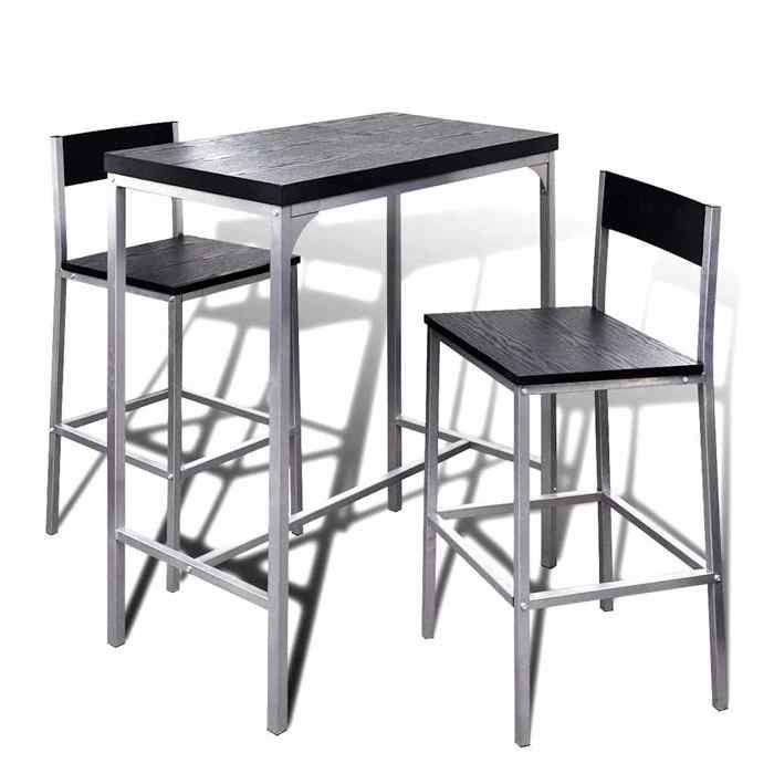 Ensemble Table avec tabouret de bar - vidaXL - Mobilier outdoor Anti UV - à petit-déjeuner - design moderne(445177) Ensemble Table avec tabouret de bar - vidaXL - Mobilier outdoor Anti UV - à petit-déjeuner - design moderne(445177)
