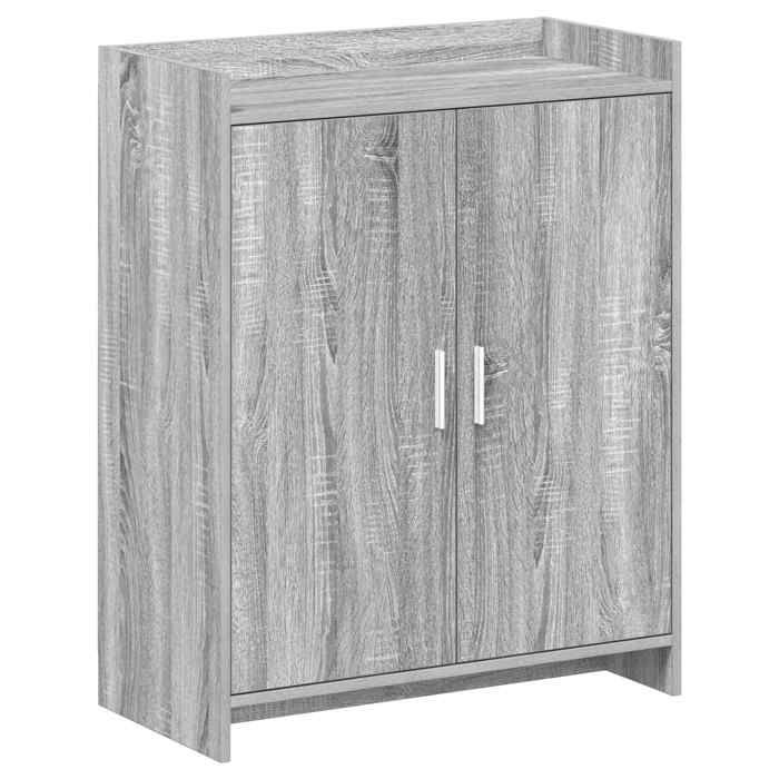 Meuble - Etagère à chaussures - Gris - Cabinet à chaussures avec porte Sonoma gris 73 5x36x92 cm_8164