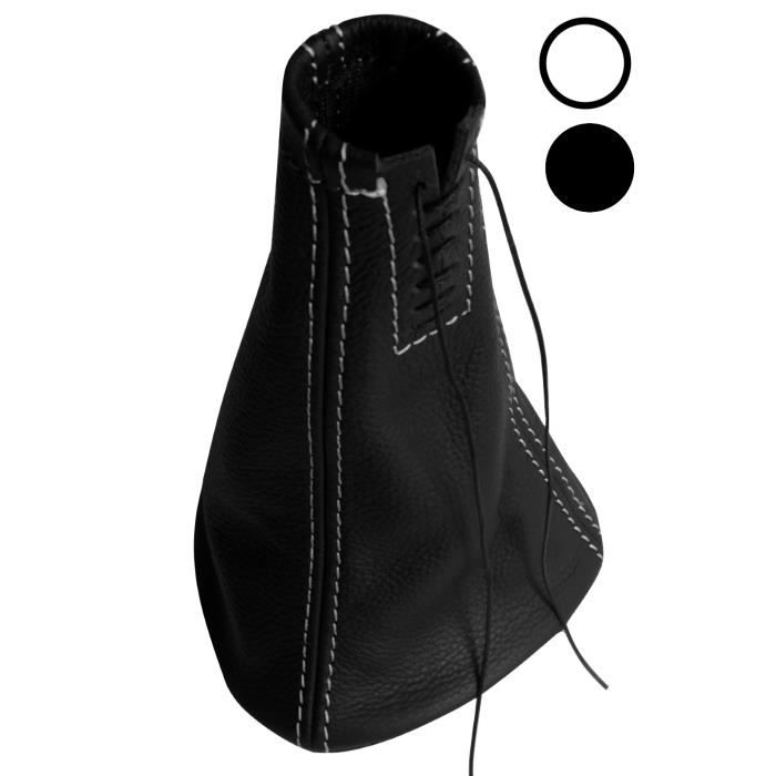 Accessoire Levier Vitesse Manuelle Soufflet Levier De Vitesse AERZETIX - Simili Cuir Gris Foncé - Pour Boîte Manuelle - Remplacement Renovation Interieur Auto
