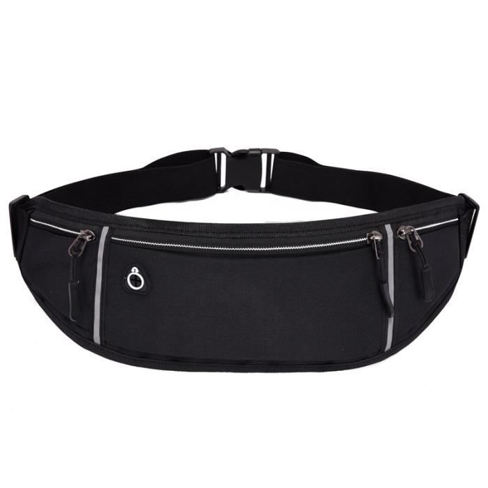 NOIR Sac de ceinture de sport pour hommes et femmes professionnel pochette pour t l phone portable cach