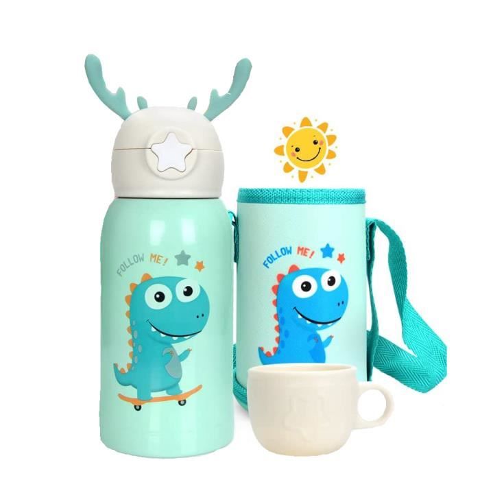 Gourde - ZGEER - Dinosaure - Inox 500ml - Isotherme - Sans BPA
