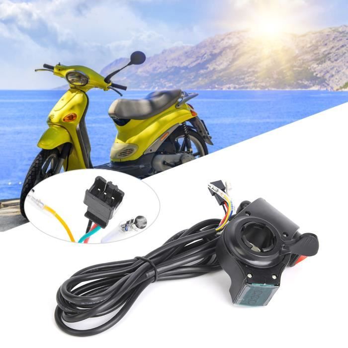 Accélérateur Au Pouce Universel 3P SM Pour Vélo électrique Et Scooter – 12V à 72V, Noir