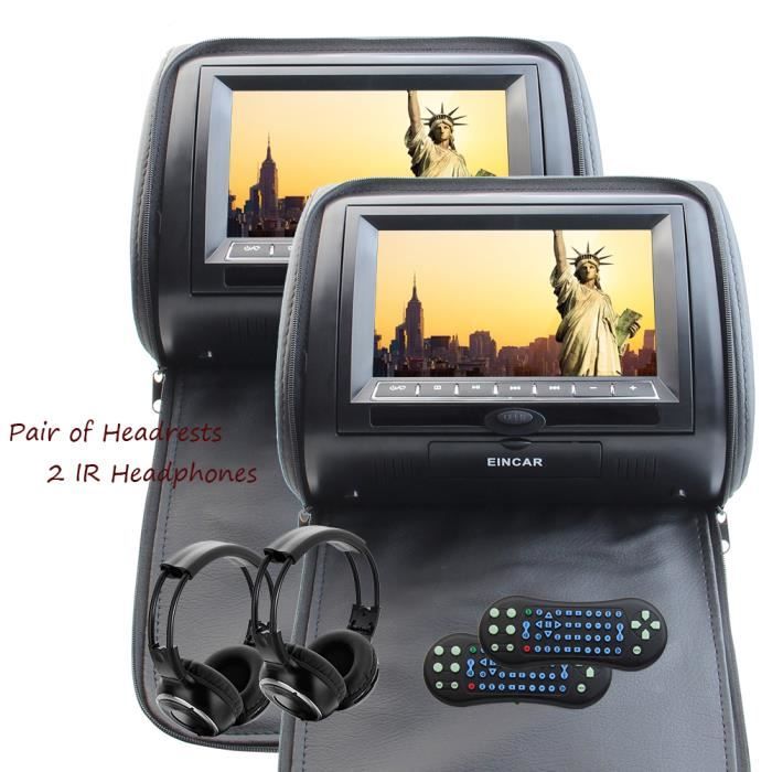 Pair Of Ir Headphones Car Headrest Dvd Player Autoradio 7 Inch Hd Digital 800 480 Tft Lcd Screen Car Pillow Monitor With Hdmi Port Cdiscount Auto Pair Of Ir Headphones Car Headrest Dvd Player Autoradio 7 Inch Hd Digital 800 480 Tft Lcd Screen Car Pillow Monitor With Hdmi Port Cdiscount Auto