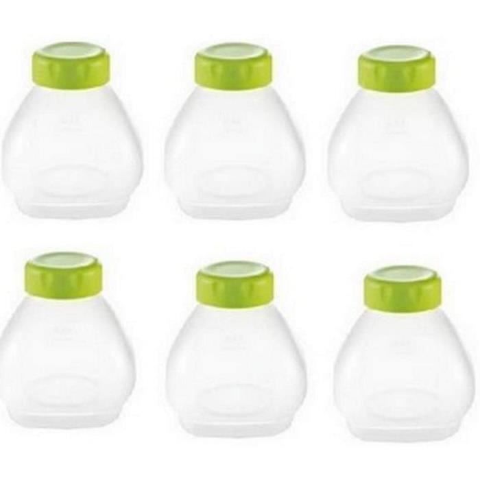 Lot De 6 Bouteilles Yaourt à Boire + Goupillon Pour Yaourtière SEB Délices