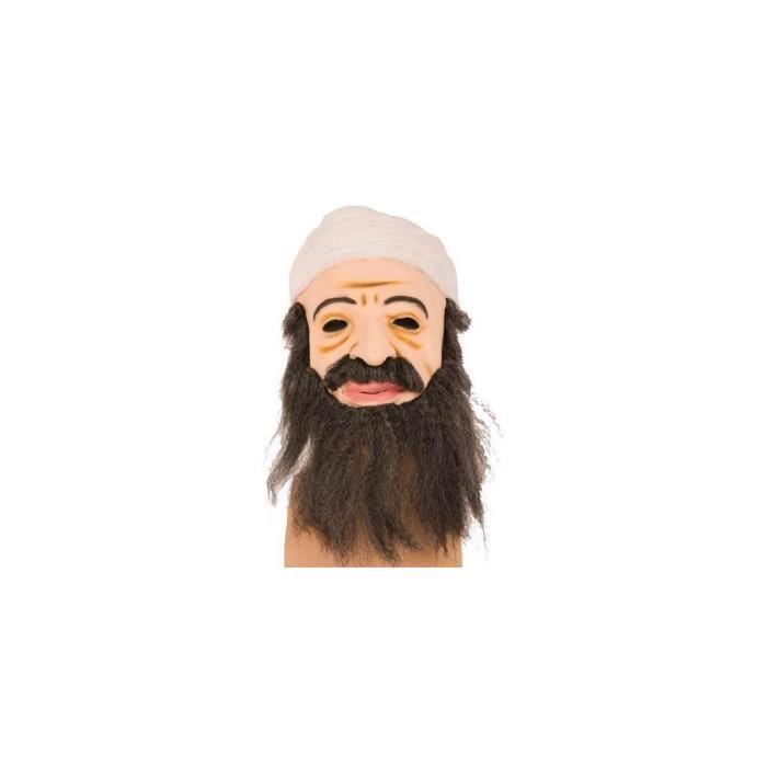 Masque Adulte latex De Ben Laden Homme Arabe Accessoire deguisement