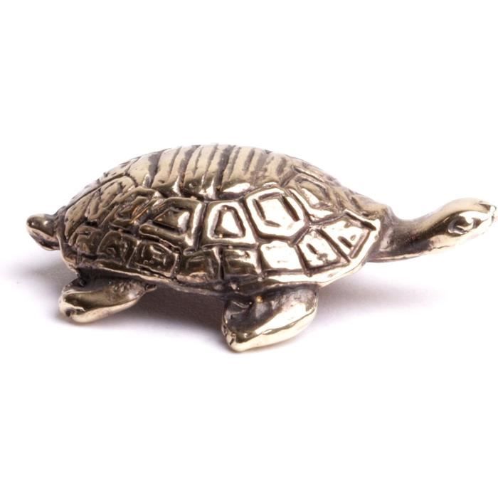 Mini Tortue Bronze Laiton – Décoration Bureau – 2,4 Cm – Rétro