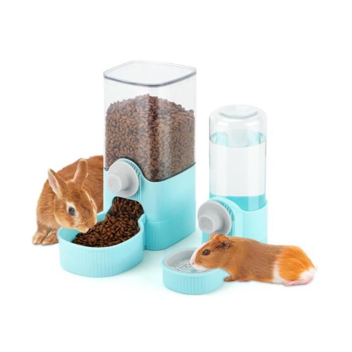Distributeur deau pour lapins - 1 2 l - Bouteille deau suspendue - Distributeur automatique de nourriture pour animaux