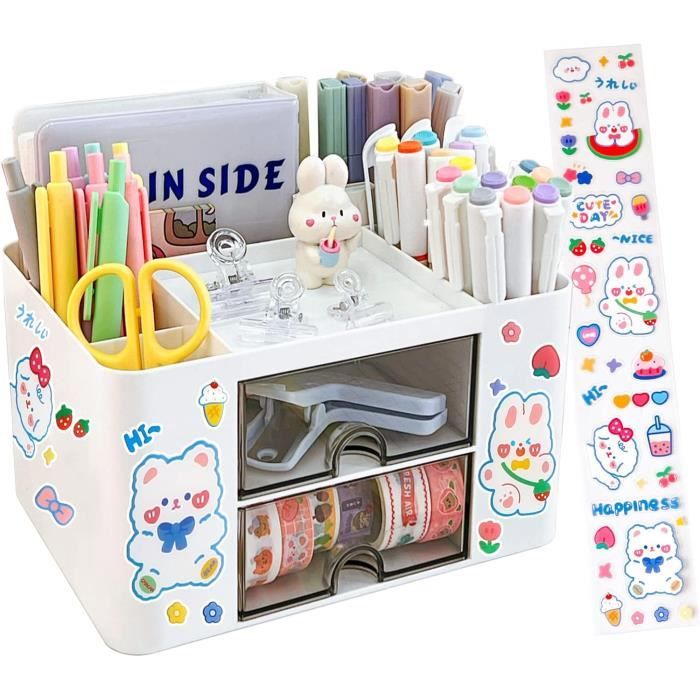 Organiseur Bureau 7 Niveaux Blanc – Range-Documents PVC, 7 Compartiments A4, Lettres & Dossiers, Installation Facile, Bureau & Étude
