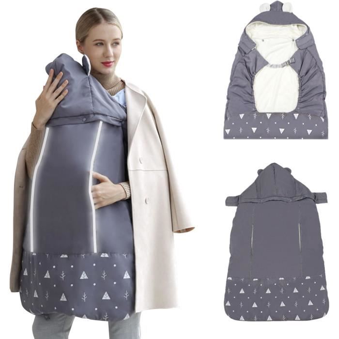 Cape Porte Bebe Hiver Couverture de portage B&eacute;b&eacute; Imperm&eacute;able Housse