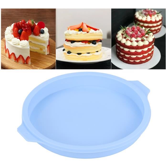 Lar Accessoires De Plaque De Plateau De Cuisson De Moule De Gateau De Forme Ronde De Silicone De 8 Pouces 4pcs Bleu Achat Vente Moule Accessoires De Plaque De Cdiscount
