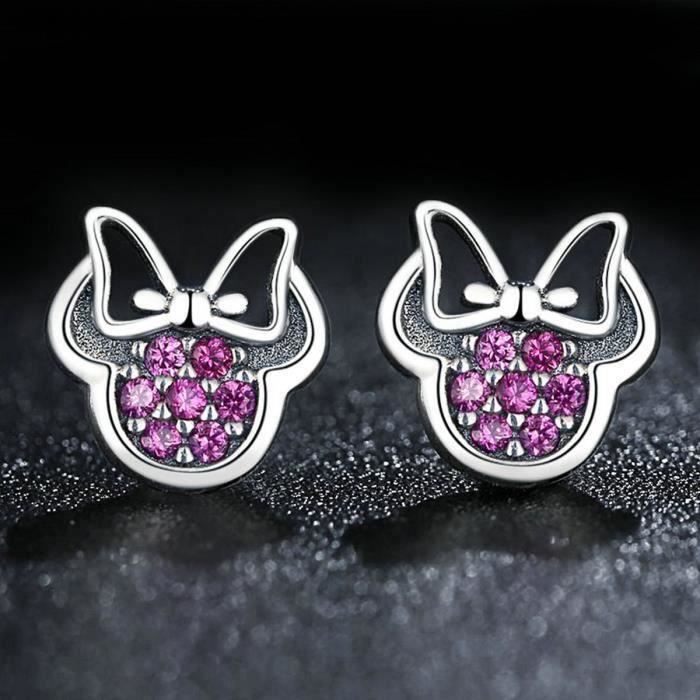 Boucles d'Oreilles Puces Minnie Violet Argent 925 - Achat / Vente boucle d'oreille Boucles d'Oreilles Puces Mi Femme Enfant Argent Argenté cristaux SWAROVSKI ELEMENTS - Boucles d'Oreilles Puces Minnie Violet Argent 925 - Achat / Vente boucle d'oreille Boucles d'Oreilles Puces Mi Femme Enfant Argent Argenté cristaux SWAROVSKI ELEMENTS -