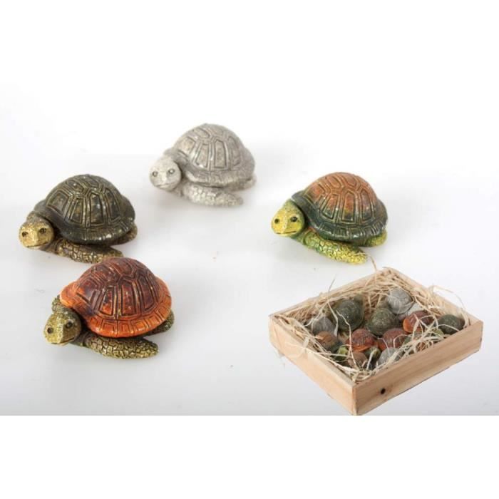 Statues De Tortue 2Pcs Tortue Statues Tortue Figurine De Jardin Tortue Sculpture Ornement Maman