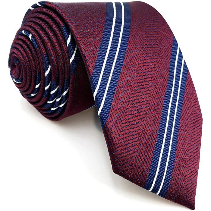 Lot De 2 Cravates Pré-nouées à Clip - En Polyester Soyeux, Couleur Unie, 50.8 X 5.1 Cm | Pour Look Professionnel Ou Occasions Formelles - 7