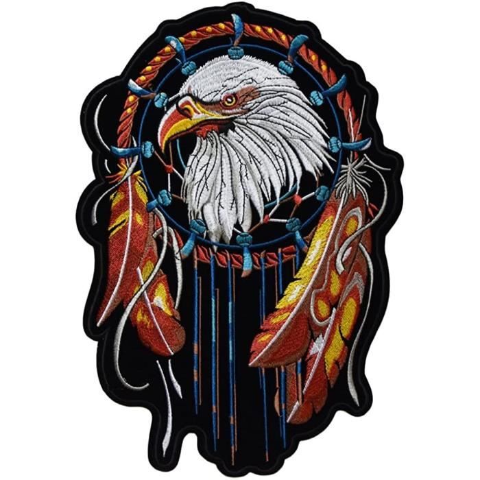 Écusson Motard POW-MIA Eagle 5 Pouces (env. 12.7cm) - Multicolore, Marque HOT, Thème Moto