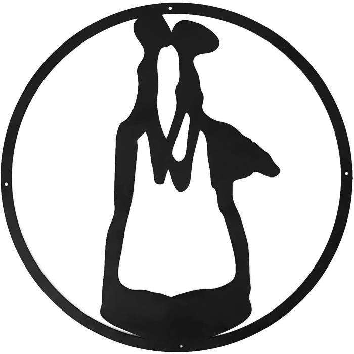 Plaque Murale En Métal Rustique - Vache Des Highlands - Déco Maison Et Jardin 75 Cm - Style Campagne