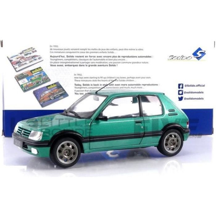 Solido- Voiture Miniature de Collection, 1806602, Green 