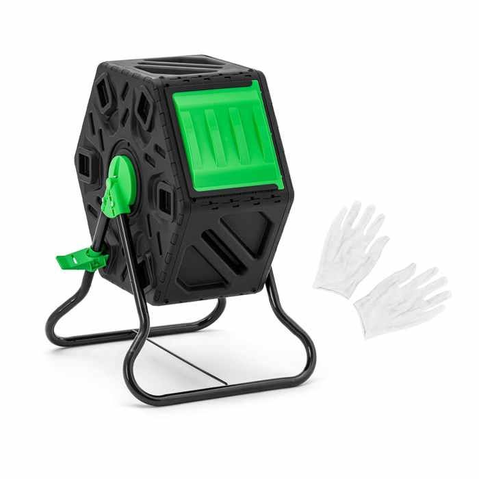 Composteur 1 compartiment Composteur de jardin 60 l Composteur bois