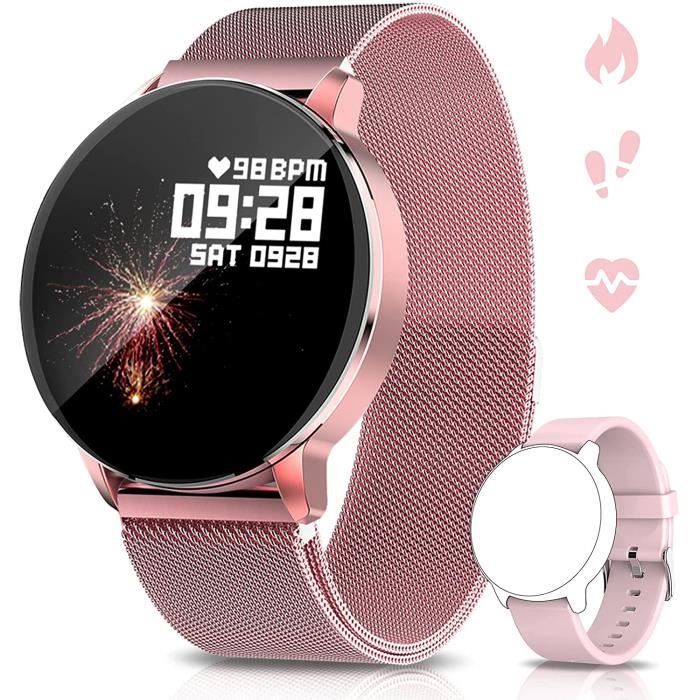 NAIXUES Montre Connectee Femmes IP67 Montre de Sport Moniteur de Frequence Cardiaque Tension Arterielle SpO2 Podometre Rejet28 Cdiscount Telephonie