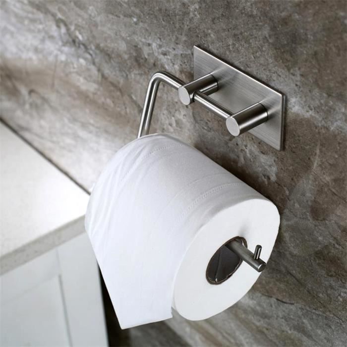 Rouleau de papier toilette en acier inoxydable 304 brossé doré pour salle de bain 