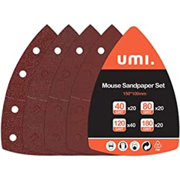 Umi Feuilles Abrasives pour Ponceuse 100 pièces Papier... Amazon Amazon Brand 