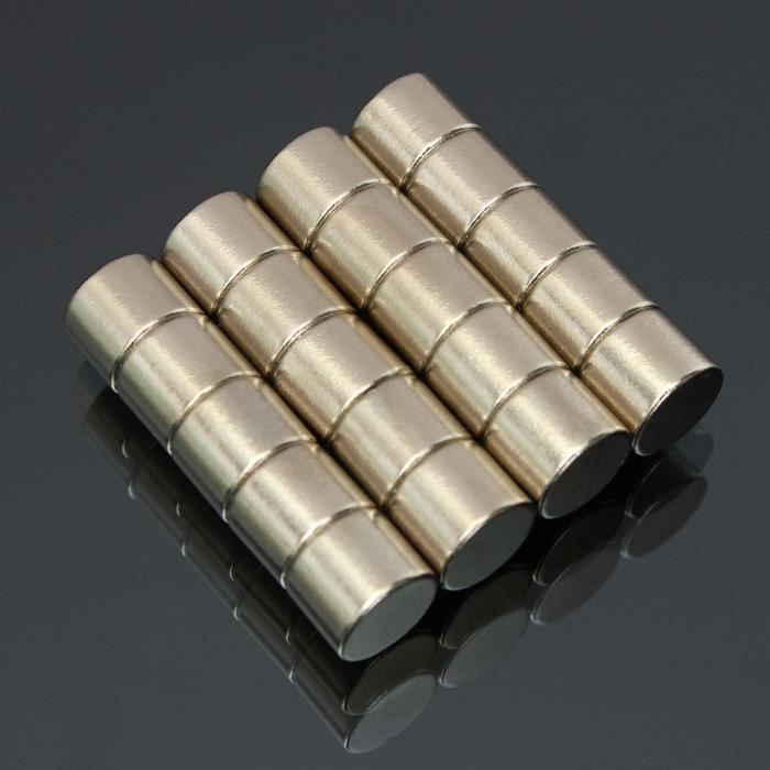 20pcs Aimants NeodymE Cylindre Puissant Magnetique N50 10 X 8mm - Cdiscount  Maison