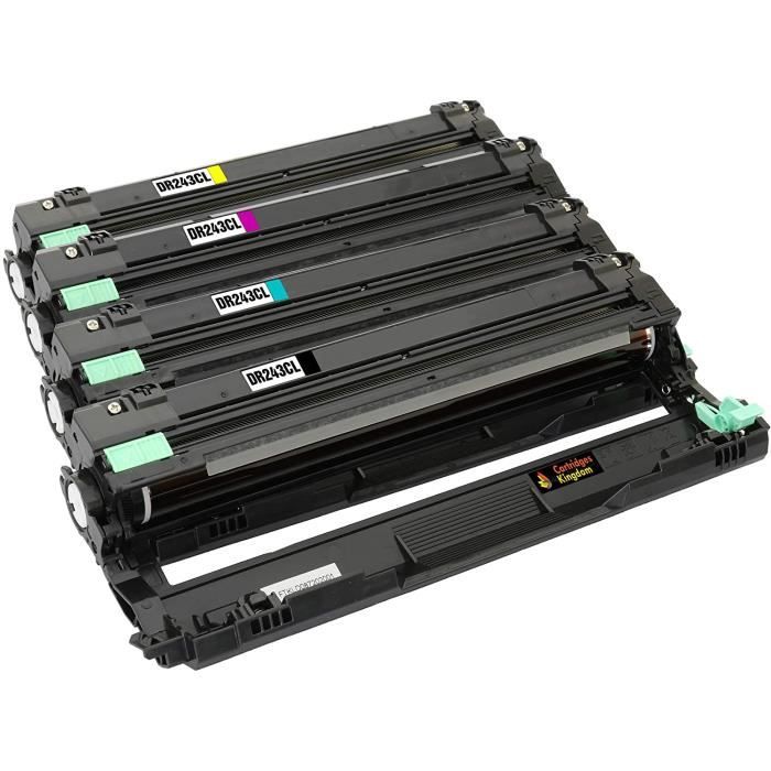 Kit Tambour DR-243CL Pour Imprimantes Brother - Noir, Cyan, Magenta, Jaune - Compatible Avec Plusieurs Modèles - 3