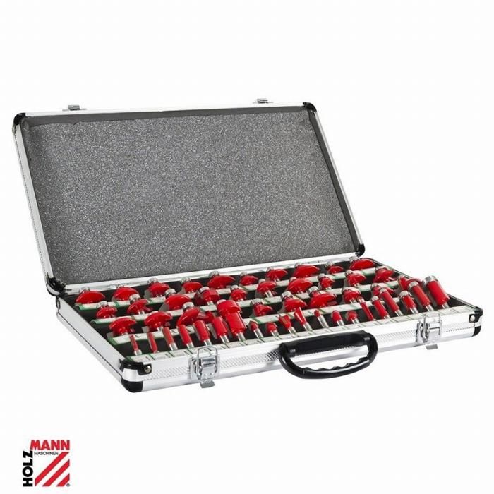 Coffret de 50 fraises HOLZMANN pour d&eacute;fonceuse - OFS50