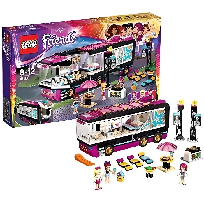 LEGO FRIENDS - 41106 - JEU DE CONSTRUCTION - LA TOURNÉE EN BUS