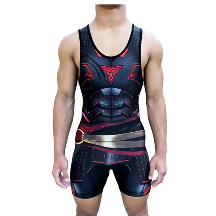 Body De Lutte KRLZKID Homme | 84% Polyester/16% élasthanne | Une Pièce | Pour Sport/salle