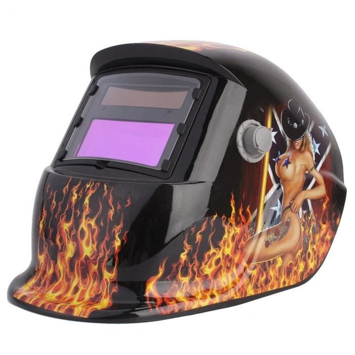 Decapower Masque Soudure Automatique DIN9-13 - Protection TIG MIG MMA Avec Champ De Vision Large