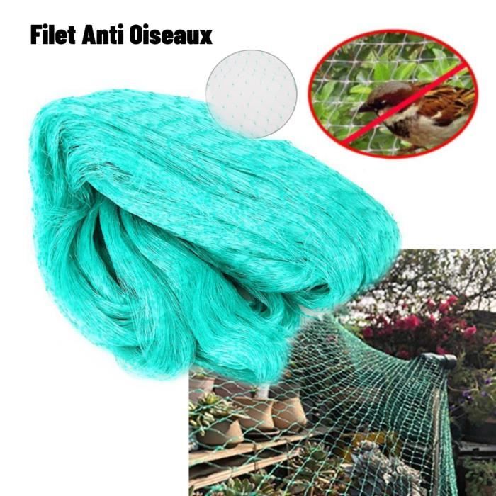 LEU Filet Anti-Oiseaux Vert , Filet de Protection Anti Oiseaux et Animaux Filet Jardin Idéal pour Légumes, Étangs 4*10M