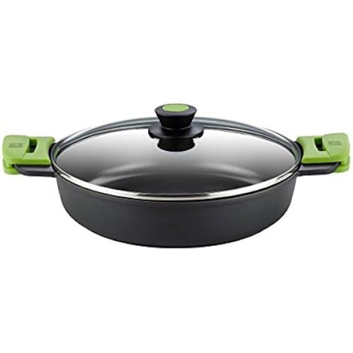 Wok BRA Prior 24 Cm – Fonte D’Aluminium Anti-Adhésive Sans PFOA, Compatible Tous Feux Dont Induction – Cuisson Parfaite & Durable