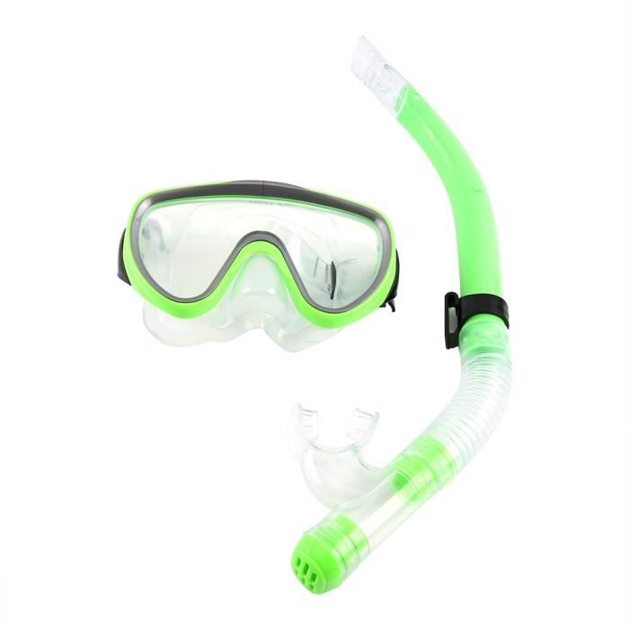 Masque De Plongée Adulte Avec Lunettes Anti-buée Et Tuba – Verre Trempé