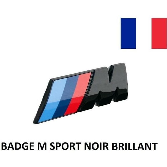 Logo ///M BMW Sport Performance Emblème Badge Chromé Autocollant Noir 90mm  x 30 mm - Cdiscount Auto