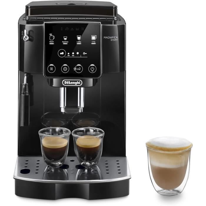 Machine à Café Automatique - DELONGHI - Magnifica Start ECAM222.20B - 4 Recettes - 1450W - Mousseur de Lait