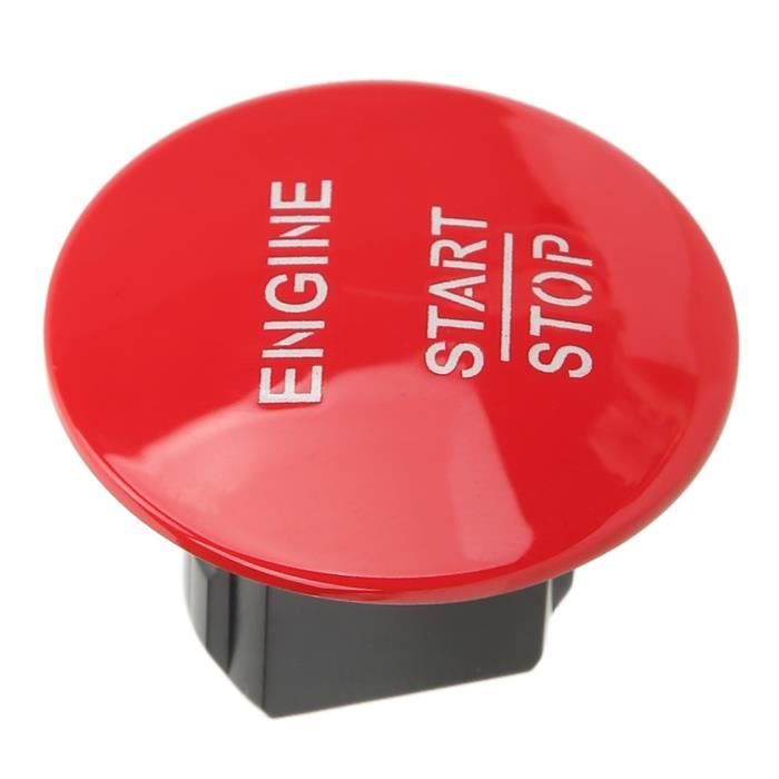 Dilwe bouton d'allumage du moteur Bouton d'arrêt de démarrage du moteur  2215450714 Remplacement du bouton moto tension Rouge