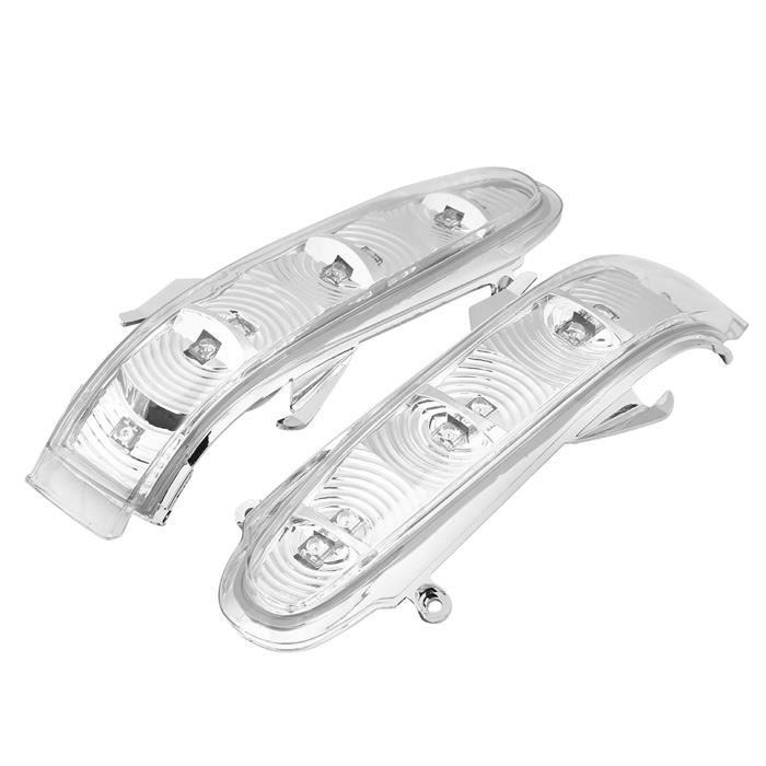 LED de clignotant Paire de rétroviseurs latéraux clignotants lumière LED lentille claire pour Mercedes Benz W215 CL215