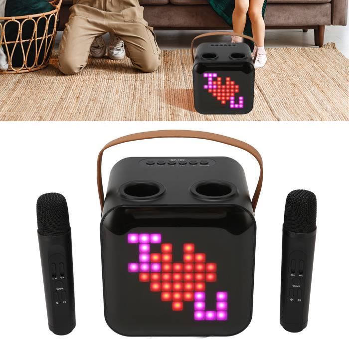 Micro Karaoke Enfant Micro Sans Fil Bluetooth Machine Karaoké Portable Avec 2 Micros Sans Fil - Effets Voix Et LED Haut-parleur Fête Jouet Black Friday Micro Karaoke Enfant Micro Sans Fil Bluetooth Machine Karaoké Portable Avec 2 Micros Sans Fil - Effets Voix Et LED Haut-parleur Fête Jouet Black Friday